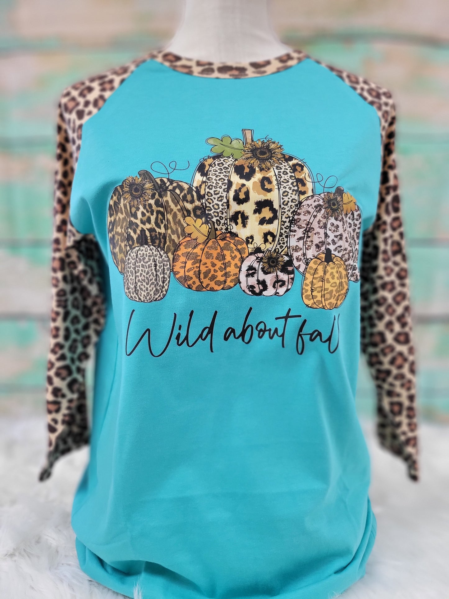 Wild About Fall Leopard 3/4 Sleeve