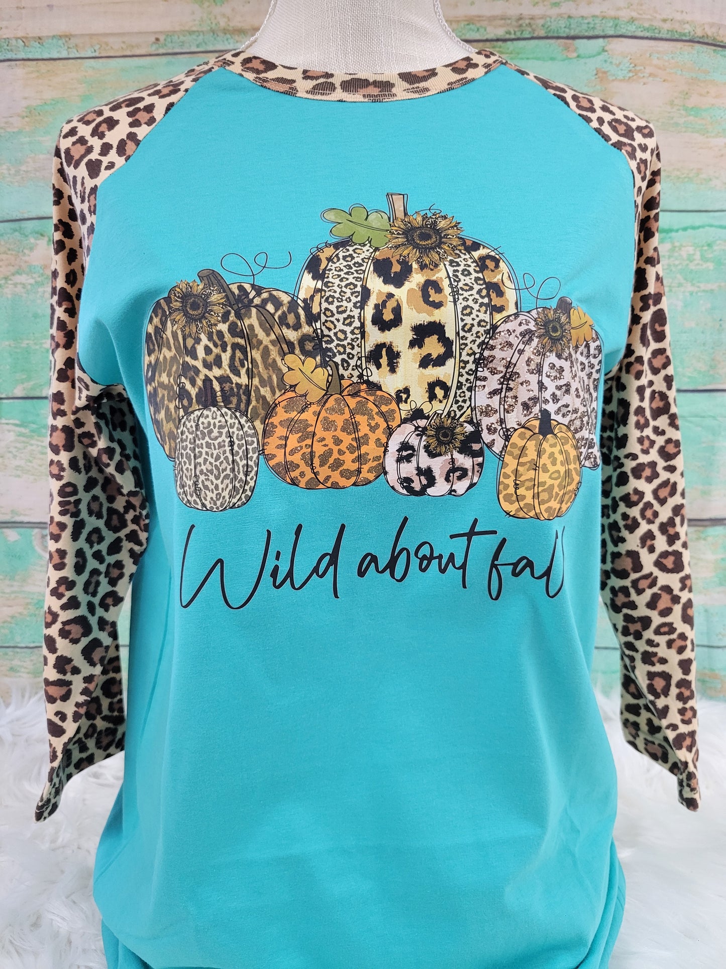 Wild About Fall Leopard 3/4 Sleeve