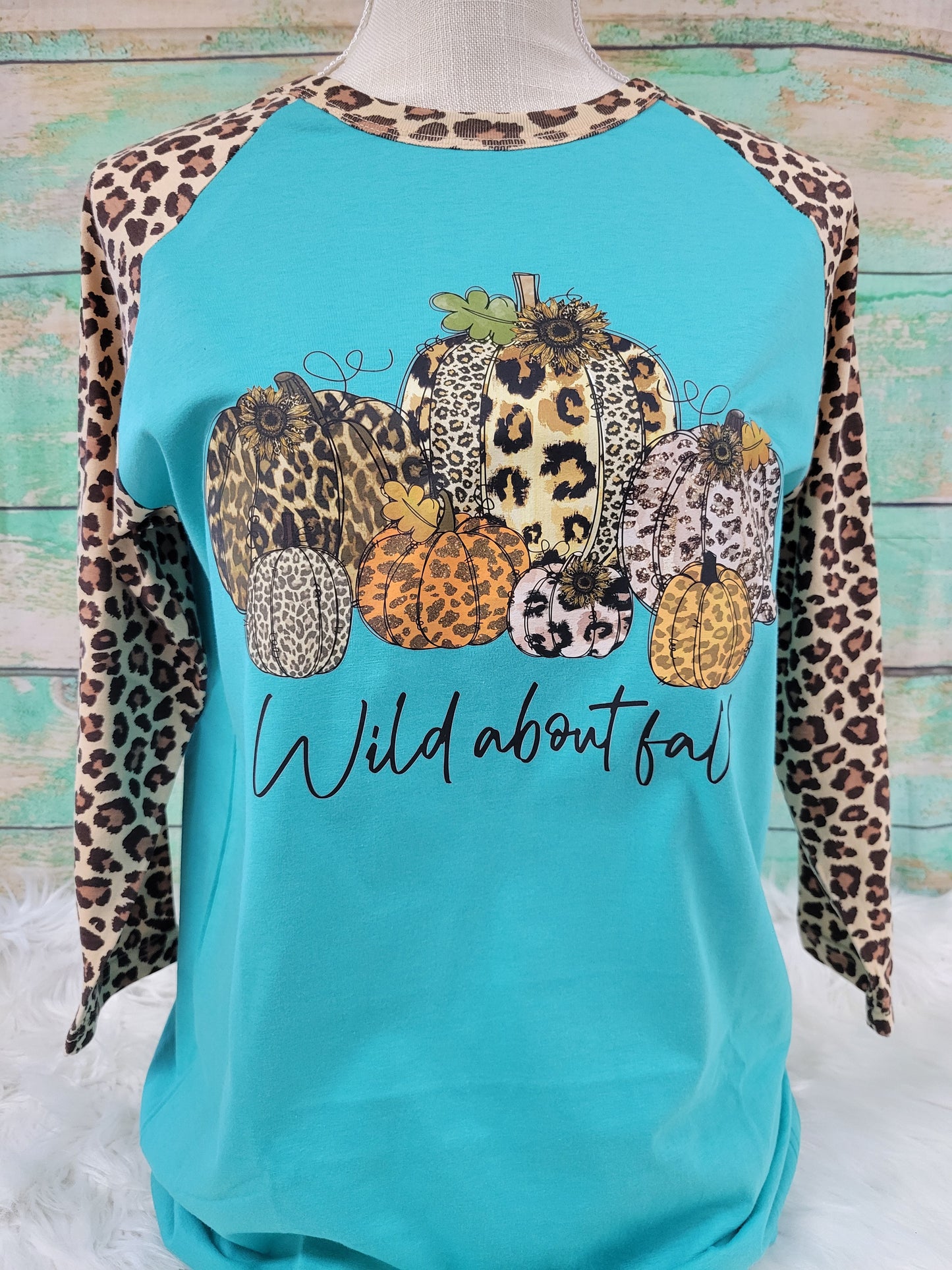 Wild About Fall Leopard 3/4 Sleeve