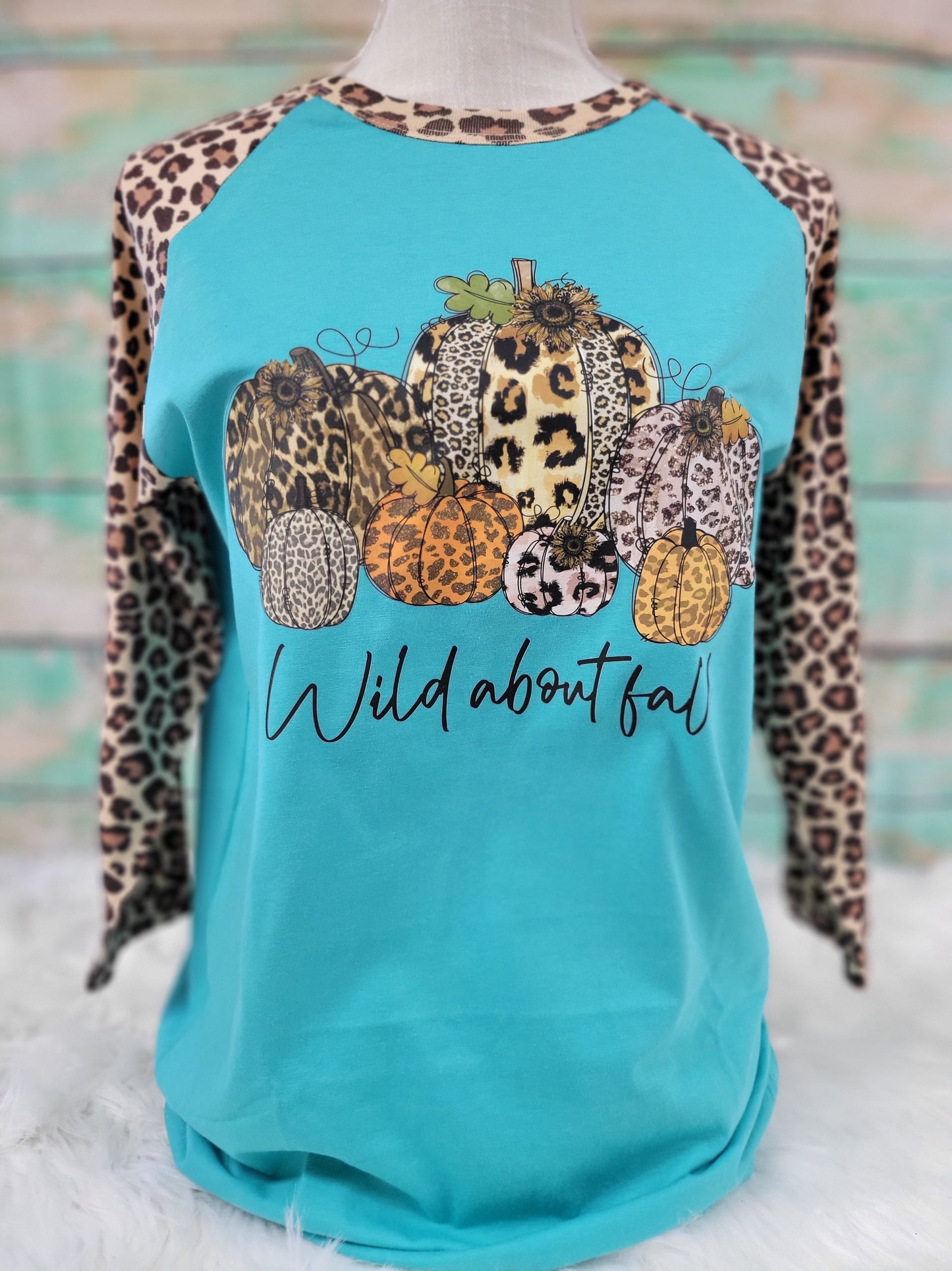 Wild About Fall Leopard 3/4 Sleeve